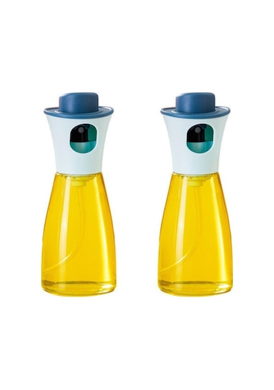 3b Trend 2 Adet 220 Ml Çok Amaçlı Zeytinyağı Soya Sosu Sirke Spreyli Cam Şişe Beyaz