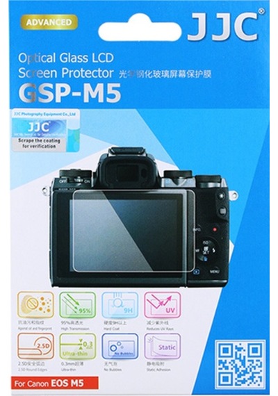 Jjc GSP-M5 Canon EOS M5 Uyumlu Optik Cam 0.3 MM LCD Ekran Koruyucu