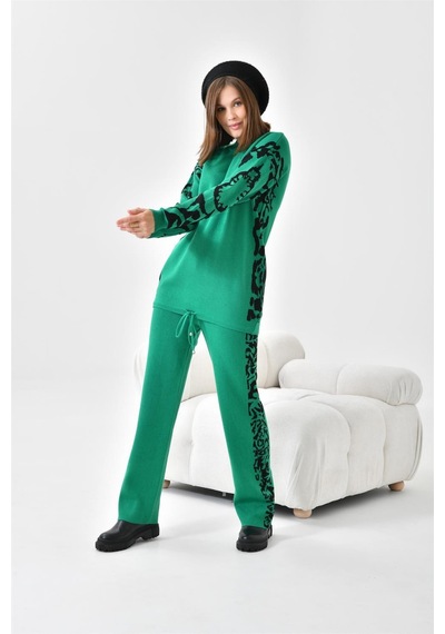 Ftz Women Kadın Leoparlı İkili Takım Benetton 20603-benetton Yeşil