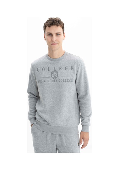 AR-MA Arma Erkek Baskılı 3 İplik Şardonlu Regular Fit Bisiklet Yaka Sweatshirt K26124600801 Gri AR-MA Arma Erkek Baskılı 3 İplik Şardonlu Regular Fit Bisiklet Yaka Sweatshirt K26124600801 Gri
