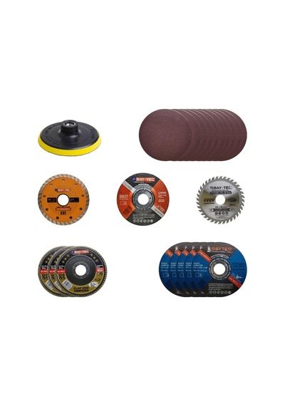 7'li Taşlama Ve Kesme Disk Seti Seramik Ahşap Metal Zımpara