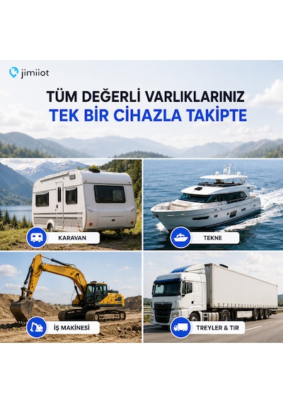 Jimiiot Jimi Iot Ll303 Solar Enerjili 4g Gps Varlık Takip Cihazı 10.000 Mah, Ip67, Karavan, Tekne, Treyler Ve İş Makinesi Takip