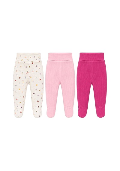 Tiffany Baby & Kids Tiffany Baby Kız Bebek Butterfly Theme 3'lü Patikli Alt Set Pembe