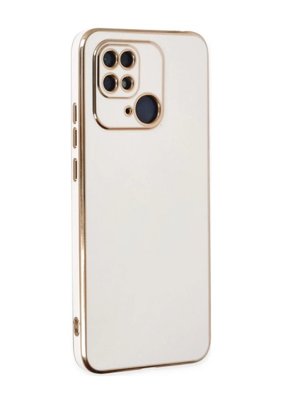 Xiaomi Redmi 10c Uyumlu Kılıf Volet Silikon - Beyaz