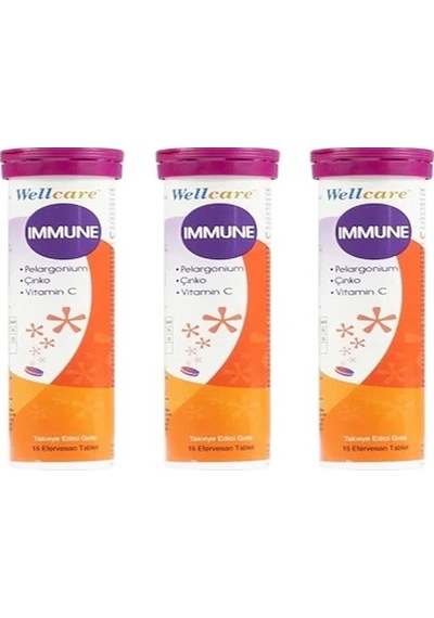 Wellcare Immune 15 Efervesan Tablet 3 Adet