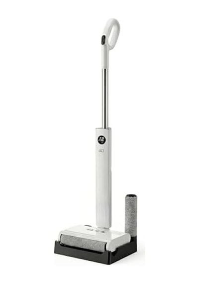 Kablosuz Şarjlı Mop, Kuru/ıslak Mod İle Kolay Temizlik İmkanı Açık Bej
