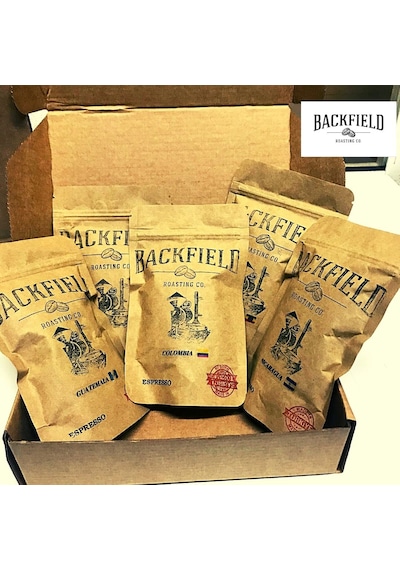 Backfield Roasting Co. Colombia + Nicaragua + Guatemala +  Ethiopia + Brezilya Filtre Kahve Deneme Paketi 5 x 85 G
