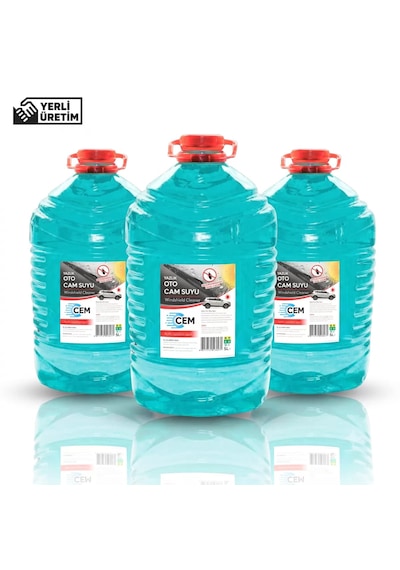 Cem Car Care Yazlık Cam Suyu 5 Lt 3'lü Avantaj Paket