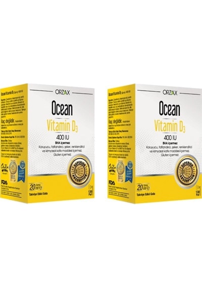 Ocean Vitamin D3 400 Iu Sprey 2 x 20 ML