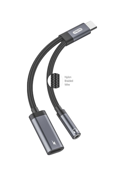 Go Des GD-UC312 Type-C To 3.5 mm Aux Kulaklık ve Şarj Dönüştürücü Ses Adaptörü - ZORE-257776