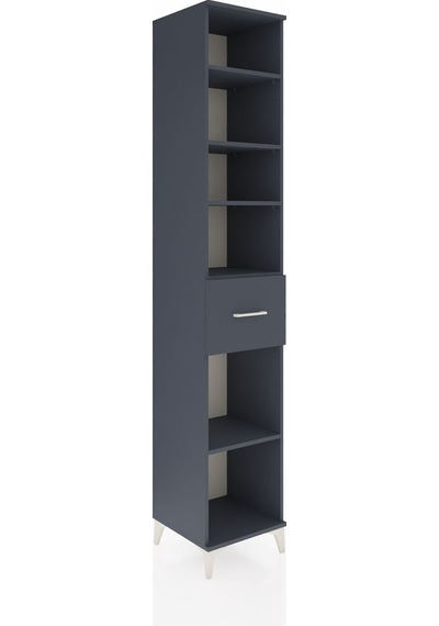 Hyperion Dolap 5 Raflı Tek Çekmeceli 44x44x243 Antrasit-antrasit Antrasit Hyperion Dolap 5 Raflı Tek Çekmeceli 44x44x243 Antrasit-antrasit Antrasit