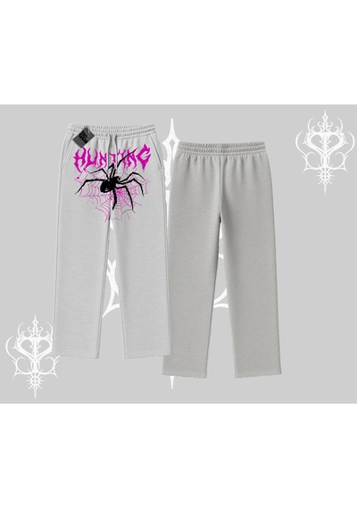 Beyaz Baggy Eşofman Altı Autumn Spider Gri