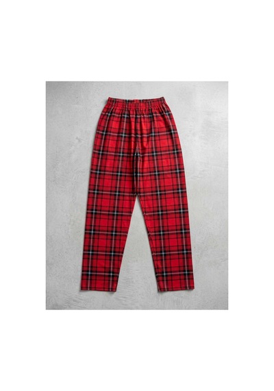 Aura Collections Kadın Pamuklu Lastikli Bel Pijama Altı Soft Örme Mevsimlik Ev Pantolonu Rahat Siyah