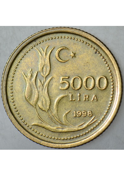 5000 Lira 1998 İnce Tip.