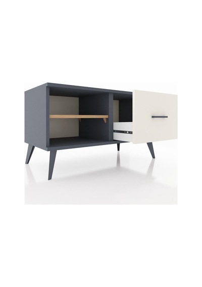 Hyperion Şifonyer Tek Raflı Tek Çekmeceli 88x44x48 Antrasit-çam/aytaşı Çam/aytaşı Hyperion Şifonyer Tek Raflı Tek Çekmeceli 88x44x48 Antrasit-çam/aytaşı Çam/aytaşı