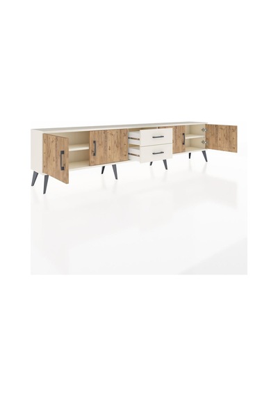 Arges Tv Ünitesi 2 Raflı 2 Çekmeceli 4 Kapaklı 220x30x51 Aytaşı-çam/aytaşı Atlas Çam/aytası - Aytası Arges Tv Ünitesi 2 Raflı 2 Çekmeceli 4 Kapaklı 220x30x51 Aytaşı-çam/aytaşı Atlas Çam/aytası - Aytası