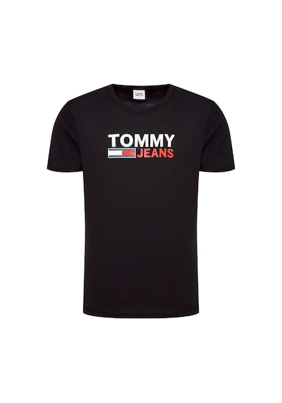 Tommy Hilfiger Tommy Hılfıger Erkek T-shırt Dm0dm15379-bds Siyah