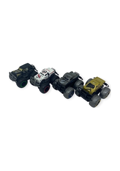 Superior Burst Siyah Renkli Mini Truck - 8 Cm Hareketli Tekerlekli Oyuncak Araba - 1 Adet