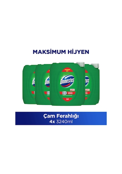 Domestos Çamaşır Suyu Çam Ferahlığı 3240 Ml X4 Diğer