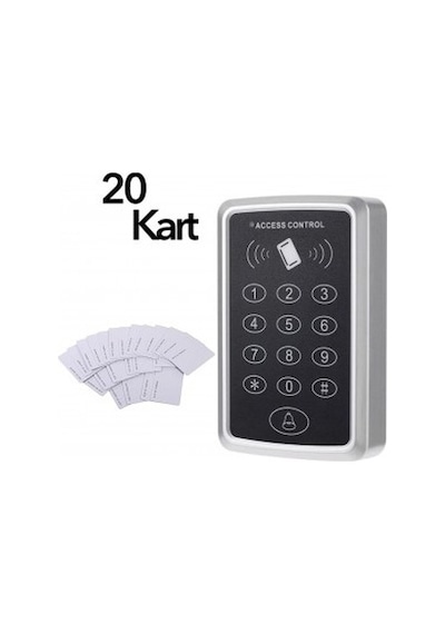 Vk-100 Rfid Şifreli Kapı Kilidi + 20 Adet Proximity Kart