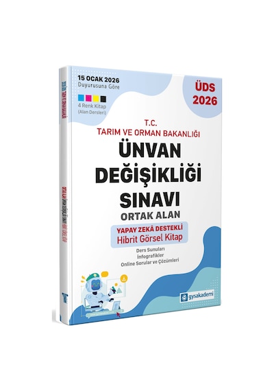 Gys Akademi 2026 Gys Üds Tarım Ve Orman Bakanlığı Ortak Alan Görsel Hibrit Kitap Görevde Yükselme Ünvan Değişikliği Gys Akademi