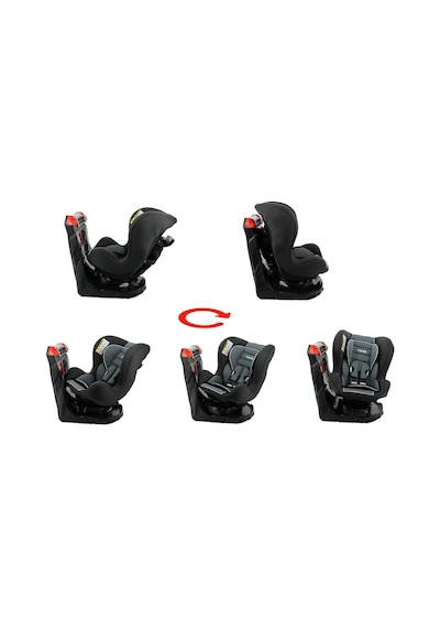 Comfymax Platinium 0-25 Kg 360 Derece Dönebilen Oto Koltuğu - Grey