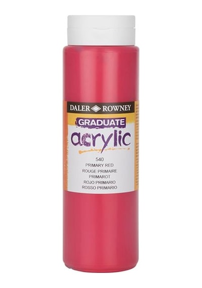 Daler Rowney Graduate Akrilik Boya 500Ml 540 Primary Red