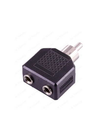 RCA Erkek to 2x3.5mm Mono Çevirici Adaptör