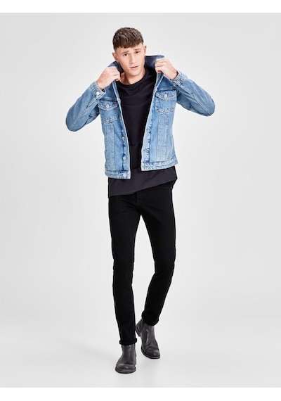 Jack Jones Glenn Felix Am 046 50sps Noos Erkek Jean Pantolon-24754 Siyah