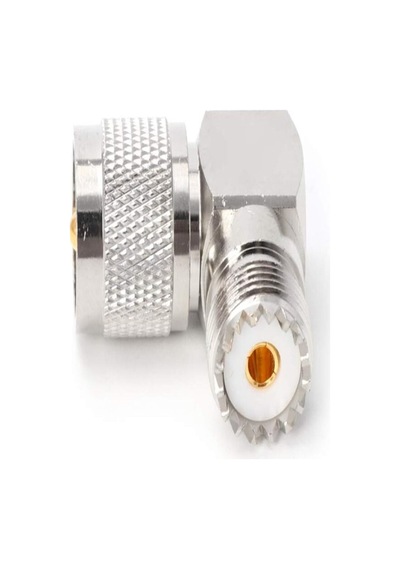 Joykk Uhf Pl259 Erkek Bağlantı Adaptörü Dişi So239 90 Derece Açılı Jack - Arjantin