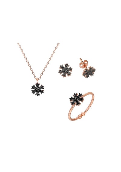 Glorria Gümüş Kar Tanesi Set (382984397)