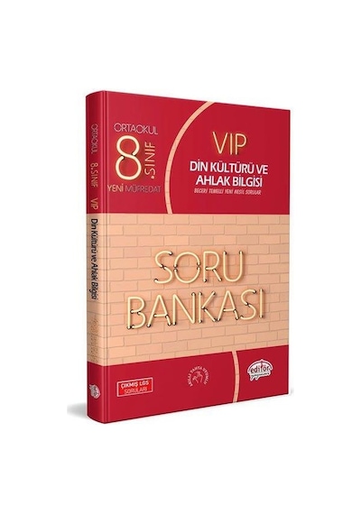 8. Sınıf VİP Din Kültürü Soru Bankası LGS - Editör YayınEVİ