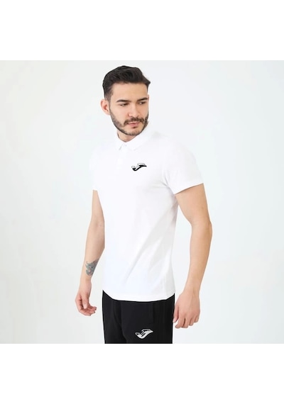 Joma Erkek Günlük T-shirt Polo Rush Beyaz 4231115 Beyaz