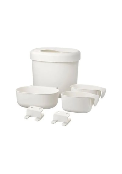 Sumuhome Önsklıg Alt Değiştirme Kapları Beyaz 4 Parça