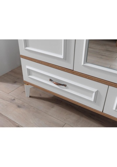 Modern Trend 3 Kapılı 2 Çekmeceli Gardırop Elbise Dolabı 130x55x212cm