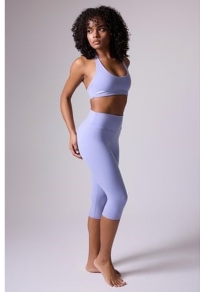 Hıghrıse Comfortflex Yüksek Bel Spor & Aktif Yaşam Kapri Taytı-2687 Lavanta