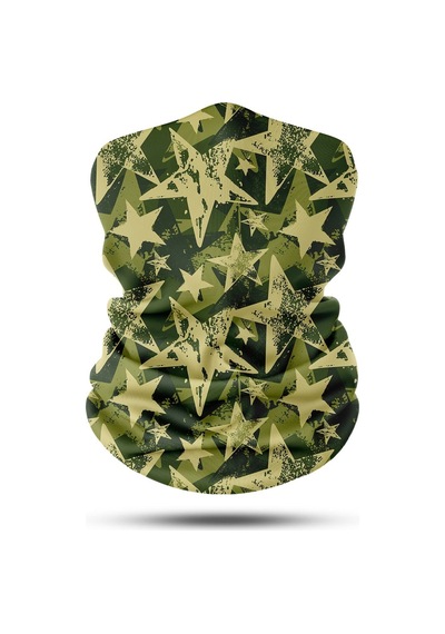 Motosıklet Bandana-boyunluk Crt-194 Haki - Siyah