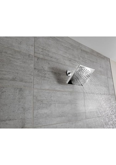 2.5 Gpm, Chrome - S6345 Velocity Two-function 20cm - 1.3cm Diameter Spray Rainshower Showerhead, Chrome