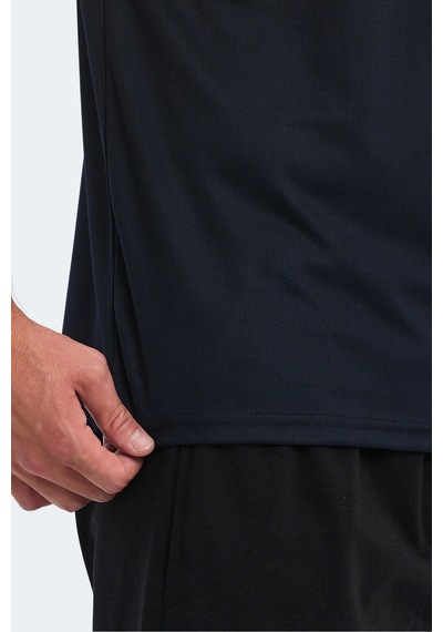 Slazenger OMAR KTN Erkek  Siyah Tişört
