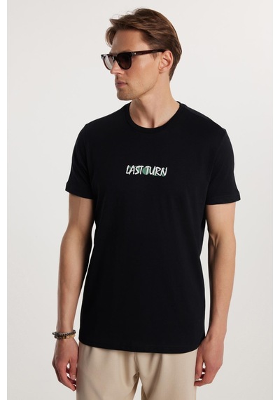 Tudors Erkek Slim Fit Dar Kesim %100 Pamuk Yumuşak Dokulu Baskılı Siyah Bisiklet Yaka Tişört-33161 Siyah Tudors Erkek Slim Fit Dar Kesim %100 Pamuk Yumuşak Dokulu Baskılı Siyah Bisiklet Yaka Tişört-33161 Siyah