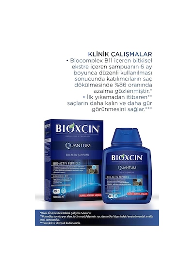 Quantum Kuru & Normal Saç Şampuanı Saç Dökülmesine Etkili 300 Ml 3x3