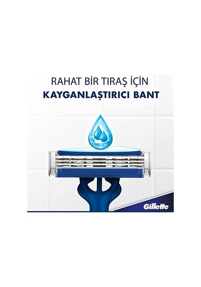 Gillette Blue3 Slalom Kullan At Tıraş Bıçağı 12'li