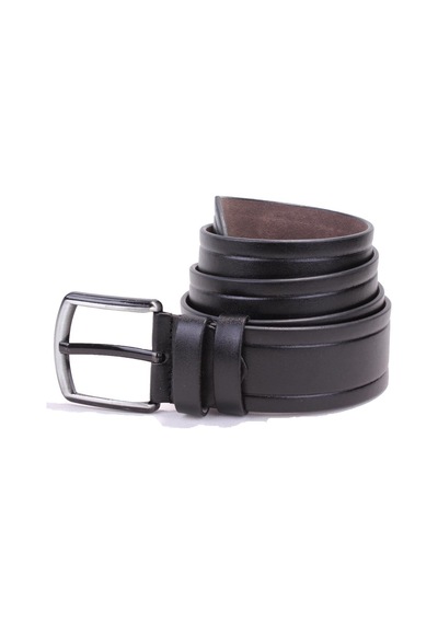 Dagoster DMK26-454 Siyah 4.5 CM Suni Deri Erkek Kemer Siyah