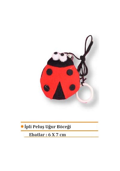 Techmrt Eastland İpli Peluş Uğur Böceği 7 Cm