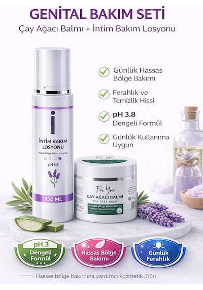 Intim Genital Bölge Akıntı, Ve Koku Gidermeye Yardımcı Losyon + Çay Ağacı Balmı