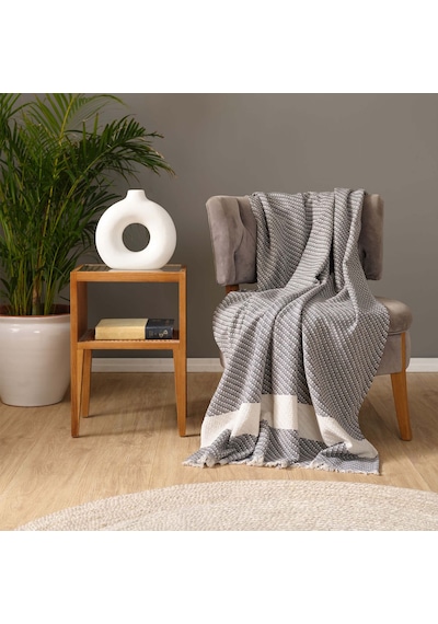 Karaca Home Wilma Antrasit Throw Battaniye 130x170 cm