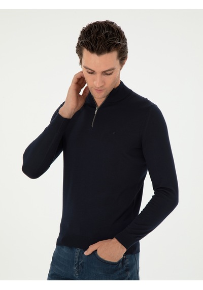 Cacharel Lacivert Regular Fit Basic Kazak