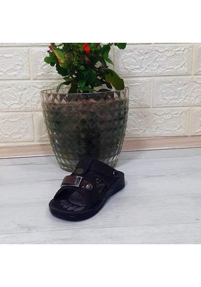 Fiyra Kajma Kahverengi Renk Erkek Çocuk Günlük Terlik 001