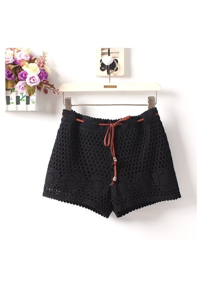 Fashion Cocktail Kahverengi Deri Kordonlu Bohem Tığ İşi Makrome Çiçek Motif Dokulu Etnik Tatil Plaj Sahil Dantel Beli Lastikli Bağlamalı Kadın Mini Şort siyah Fashion Cocktail Kahverengi Deri Kordonlu Bohem Tığ İşi Makrome Çiçek Motif Dokulu Etnik Tatil Plaj Sahil Dantel Beli Lastikli Bağlamalı Kadın Mini Şort siyah