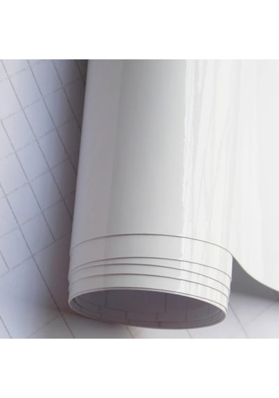 Beyaz Renk Dayanıklı Araç Motor Mobilya Folyosu 126cm X 30 Cm